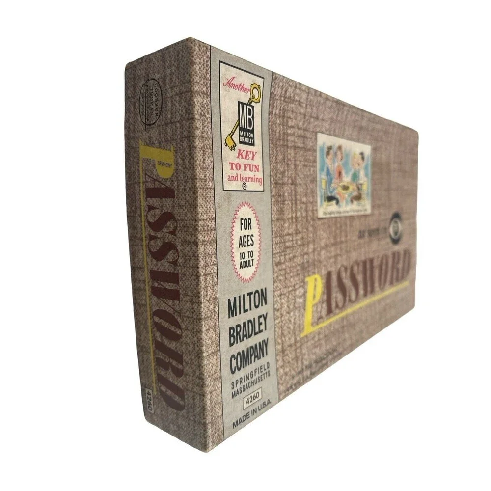 Vintage 1962 Milton Bradley Password Board Game #4260 Complete